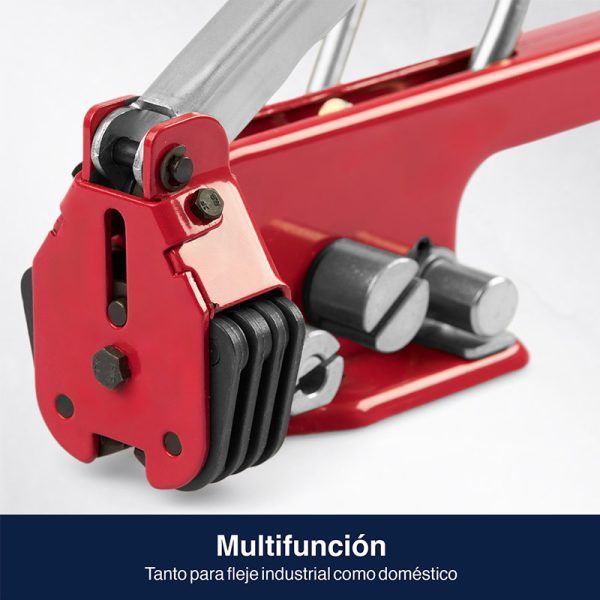 Flejadora manual Precifilm para flejes de plastico de 13 y 16 mm