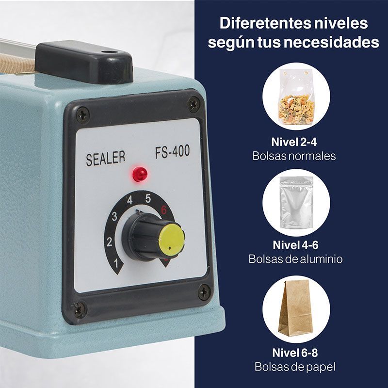Mini sellador de bolsas de plástico portable para sellar bolsas de plastico