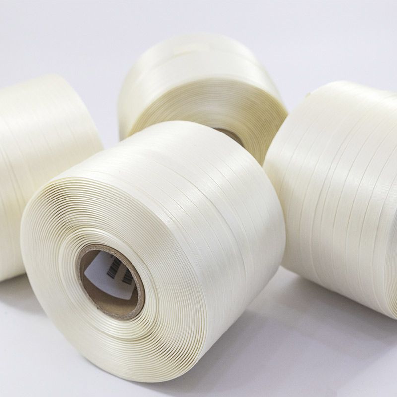 Fleje textil filamentado para sujeción de cargas pesadas