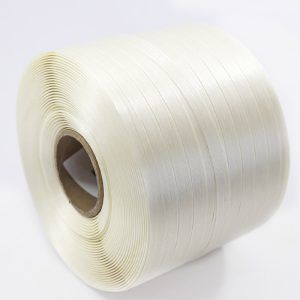 Fleje textil filamentado para sujeción de cargas pesadas